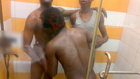 Asiatico gay, ragazzo gay, toilette HD Gay movie