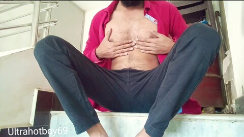 Outdoor, boy underwear, middle-aged HD Gay movie