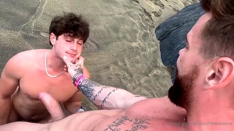 Wilder Sex-Marathon am Strand mit Alex Grant und Josh Moore HD Gay movie