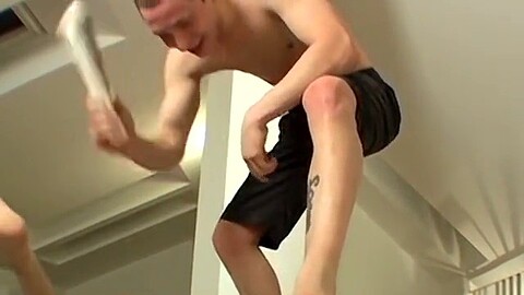 buns turning red after strong transferred twink spanking HD Gay movie