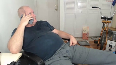 Gay daddy, fag, bear masturbation HD Gay movie